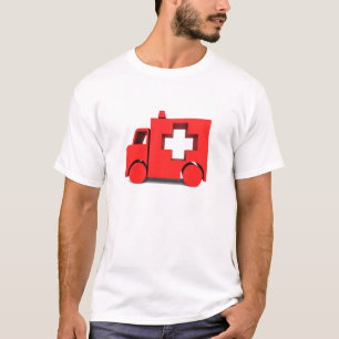 Camiseta ambulância vermelha