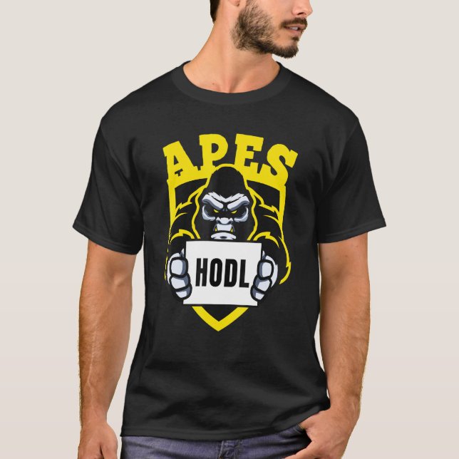 Camiseta Amc Apes Juntos Fortes De Estoque À Lua (Frente)