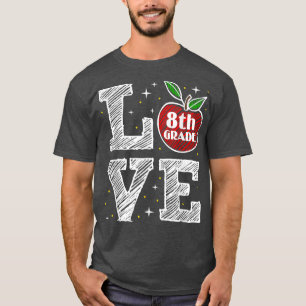 Camiseta Ame 8º ano de volta à escola Professora Engraçada