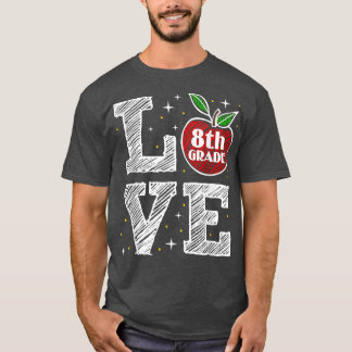 Camiseta Ame 8º ano de volta à escola Professora Engraçada