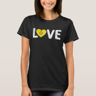 Camiseta Ame A Bandeira Intersexual Heart Lgbt Gay