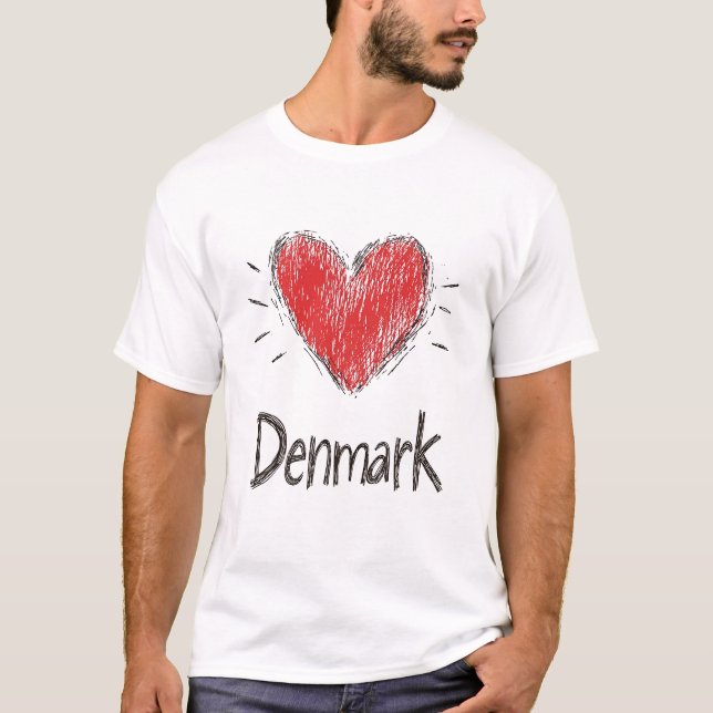 Camiseta Ame a Dinamarca (Frente)