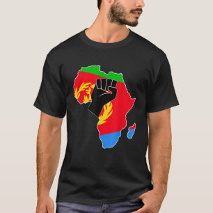Camiseta Ame A Eritreia Com Bandeira Eritreia Em África Map