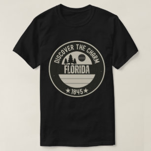 Camiseta Ame a Flórida - Souvenir de Mapa da FL Fofo