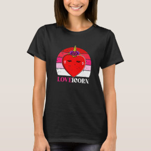 Camiseta Ame a magica Dia de os namorados do Coração Unicor