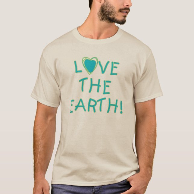 Camiseta Ame a terra ambiental (Frente)