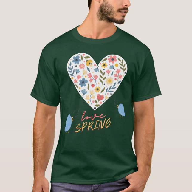 Camiseta Ame amigo da primavera (Frente)