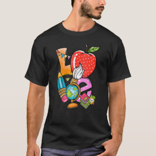 Camiseta Ame Apreciação do Professor Lápis de Apple Life