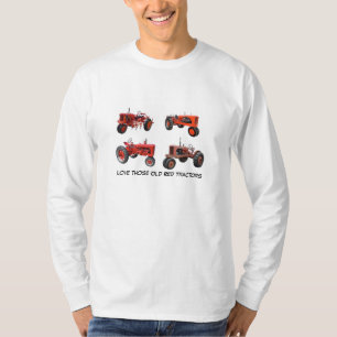 Camiseta Ame aqueles tratores vermelhos velhos