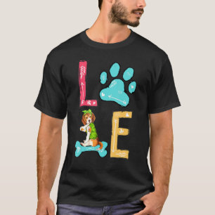 Camiseta Ame Beagle Paw Dog Proprietário
