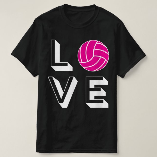 Camiseta Ame Garotas de Voleibol Gráfico de Presente de Ani (Frente do Design)