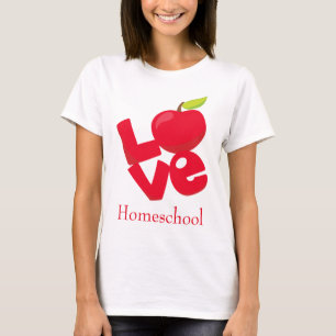 Camiseta Ame Homeschool Red Apple