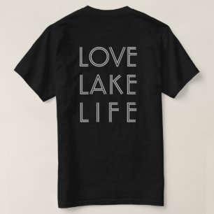 Camiseta AME LAKE LIFE nome de lago personalizado escuro