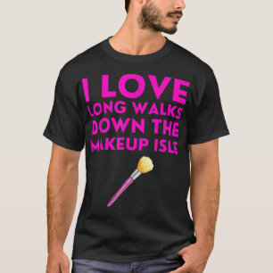 Camiseta Ame Longa Caminhada Para Baixo Citação de Seção