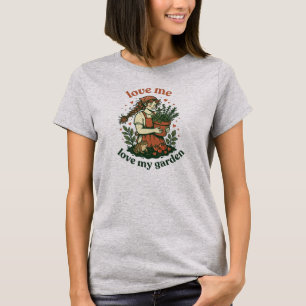 Camiseta Ame Me, Ame Meu Jardim Cottagecore Vintage