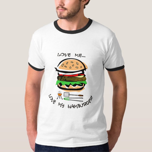 Camiseta Ame-me… amor meu Hamburger! (Frente)