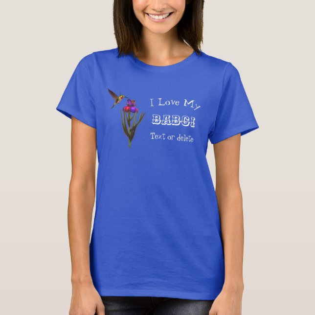 Camiseta Ame Meu Babili Hummingbird Personalizado (Frente)