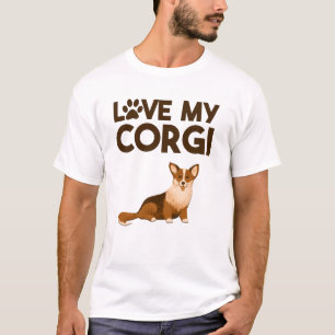 Camiseta AME MEU CORGI com Ilustração de Cachorro