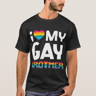 Camiseta Ame Meu Irmão Gay LGBT Orgulho Gift Gay Lésbica