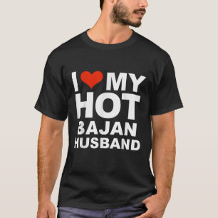 Camiseta Ame Meu Marido Bajan Quente Casou-Se Com Casamento