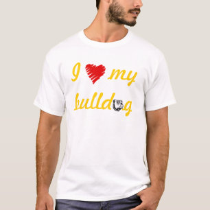 Camiseta Ame meu Nightie do buldogue