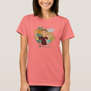 Camiseta Ame meu T da campainha do registador