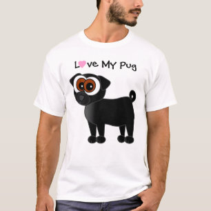 Camiseta Ame meu t-shirt do Pug