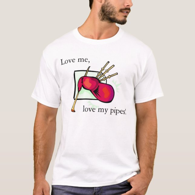 Camiseta Ame meus Bagpipes (Frente)