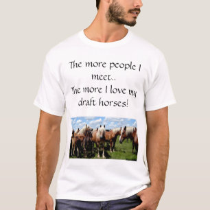 Camiseta Ame meus cavalos de esboço