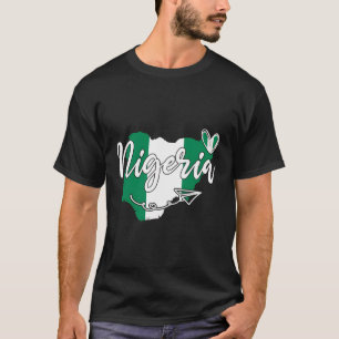 Camiseta Ame Nigéria Mapa Coração Bonito Níger Patriótico N