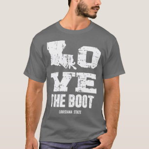 Camiseta Ame O Boot Funny Louisiana