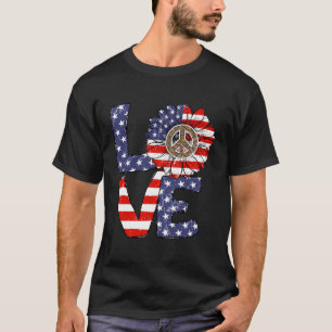 Camiseta Ame O Branco Vermelho E O Azul, 4 De Julho, Bandei
