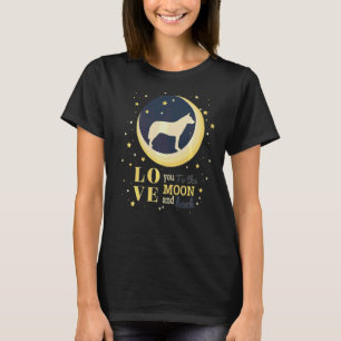 Camiseta Ame O Cão De Bovinos De Heeler Australiano À Lua