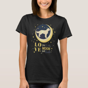 Camiseta Ame O Espanhol Americano De Água Marrom Para A Lua