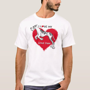 Camiseta Ame o Harlequin Great Dane