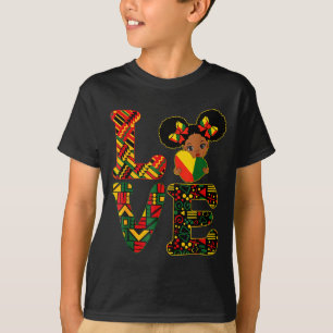 Camiseta Ame o mês da história negra crianças africanas for