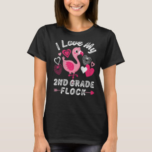 Camiseta Ame O Meu segundo Flock Flamingo Segundo Grau Ouvi