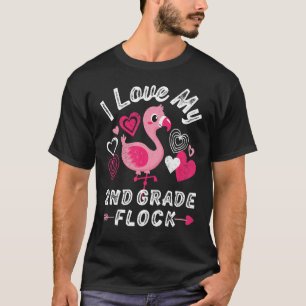 Camiseta Ame O Meu segundo Flock Flamingo Segundo Grau Ouvi