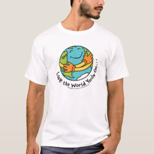 Camiseta Ame o mundo que você é sobre