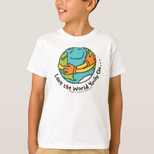 Camiseta Ame o mundo que você é sobre