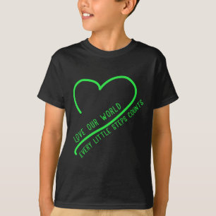 Camiseta Ame o Nosso Mundo Mudança Climática Proteção Ambie