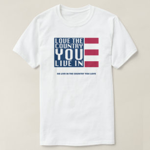 Camiseta Ame O País Em Que Você Vive