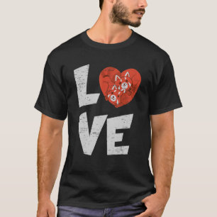 Camiseta Ame o Panda Vermelho por uma Espécie de Bambu
