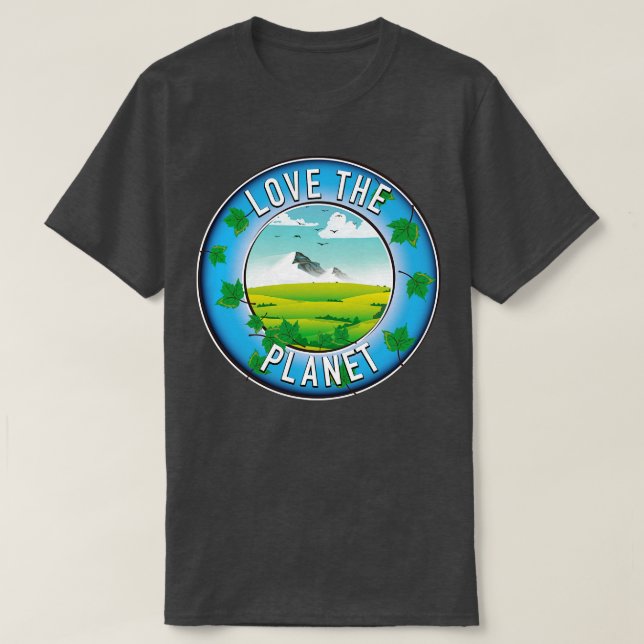Camiseta Ame o Planeta (Frente do Design)