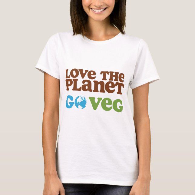 Camiseta Ame o Planeta Vai Veg (Frente)