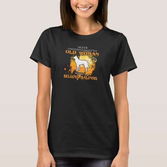 Camiseta Ame o Presente Belga Malinois Funny (Frente)