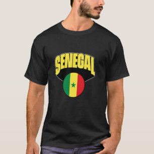 Camiseta Ame o Senegal Com a Bandeira do Senegal Orgulho Se