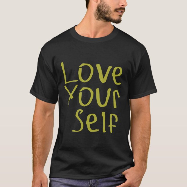 Camiseta Ame o seu autoadesivo (Frente)