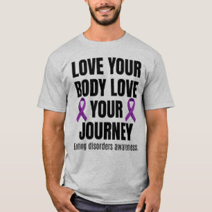 Camiseta Ame o seu corpo comendo distúrbios consciência