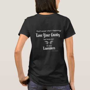 Camiseta Ame o seu país - mantenha os olhos nos legislador
